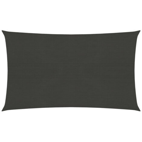 Voile d'ombrage, Protection Solaire, pour Jardin Terrasse Extérieur, 160 g/m² Anthracite 6x8 m PEHD OIB4306E