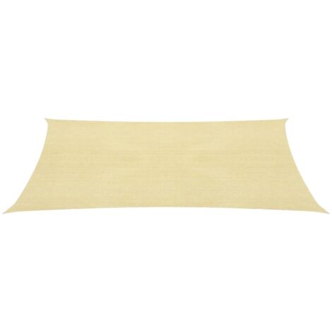 Voile d'ombrage, Protection Solaire, pour Jardin Terrasse Extérieur, 160 g/m² Beige 4x7 m PEHD OIB2763E