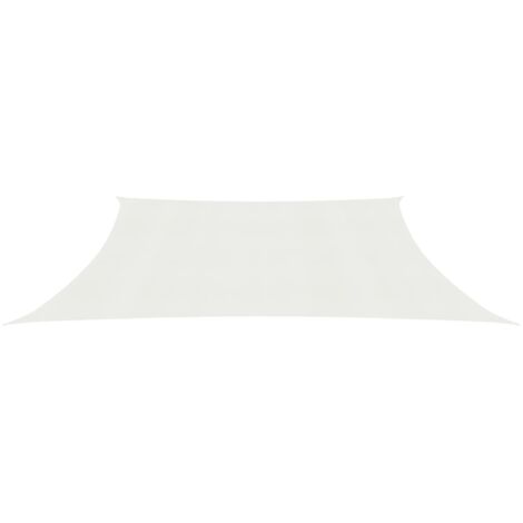 Voile d'ombrage, Protection Solaire, pour Jardin Terrasse Extérieur, 160 g/m² Blanc 4/5x3 m PEHD OIB7570E