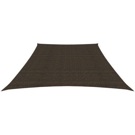 Voile d'ombrage, Protection Solaire, pour Jardin Terrasse Extérieur, 160 g/m² Marron 3/4x2 m PEHD OIB9800E