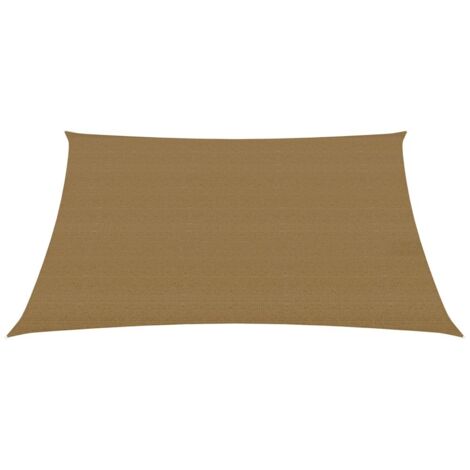 Voile d'ombrage, Protection Solaire, pour Jardin Terrasse Extérieur, 160 g/m² Taupe 3/4x2 m PEHD OIB6285E