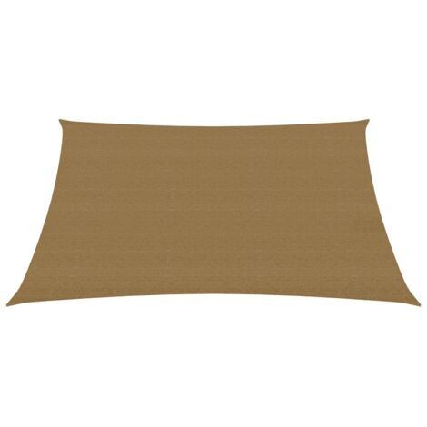 Voile d'ombrage, Protection Solaire, pour Jardin Terrasse Extérieur, 160 g/m² Taupe 4/5x3 m PEHD OIB8871E