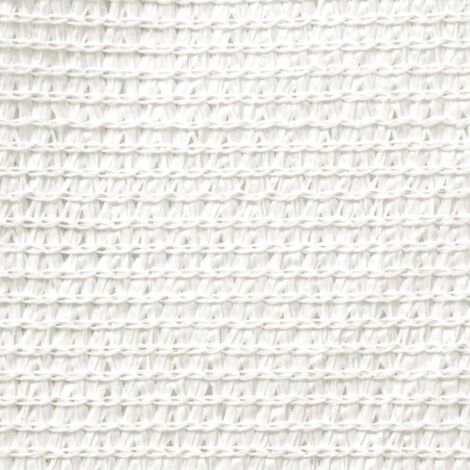 Voile d'ombrage, Protection Solaire, pour Jardin Terrasse Extérieur, PEHD Carré 2 x 2 m Blanc OIB7793E