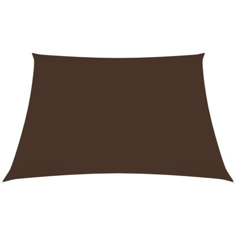 Voile d'ombrage, Protection Solaire, pour Jardin Terrasse Extérieur, Tissu Oxford carré 3x3 m Marron OIB7793E