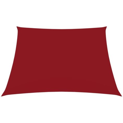 Voile d'ombrage, Protection Solaire, pour Jardin Terrasse Extérieur, Tissu Oxford carré 4,5x4,5 m Rouge OIB8780E