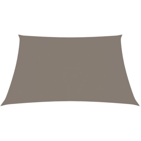Voile d'ombrage, Protection Solaire, pour Jardin Terrasse Extérieur, Tissu Oxford carré 4x4 m Taupe OIB8567E