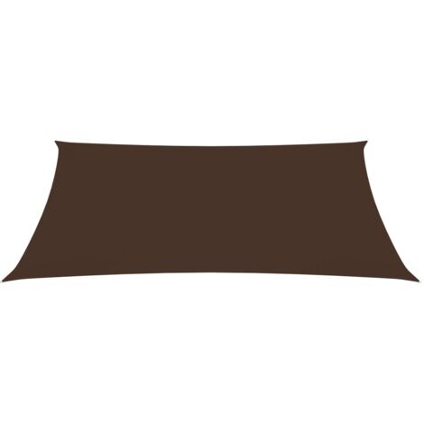 Voile d'ombrage, Protection Solaire, pour Jardin Terrasse Extérieur, Tissu Oxford rectangulaire 4x6 m Marron OIB3926E