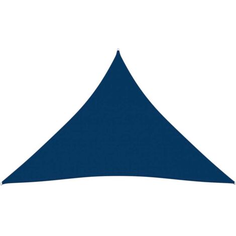 Voile d'ombrage, Protection Solaire, pour Jardin Terrasse Extérieur, Tissu Oxford triangulaire 4x4x4 m Bleu OIB4320E