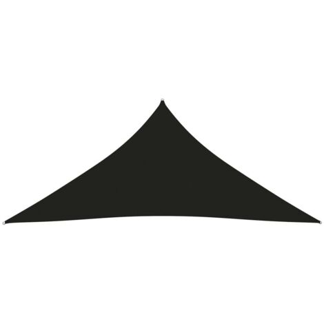 Voile d'ombrage, Protection Solaire, pour Jardin Terrasse Extérieur, Tissu Oxford triangulaire 4x5x5 m Noir OIB7563E