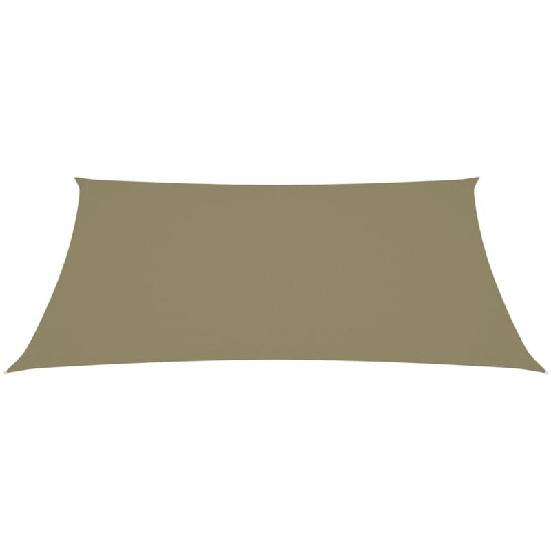 Voile d'ombrage, Protection Solaire, pour Jardin Terrasse Extérieur, Tissu Oxford rectangulaire 6x8 m Beige OIB6256E - Beige