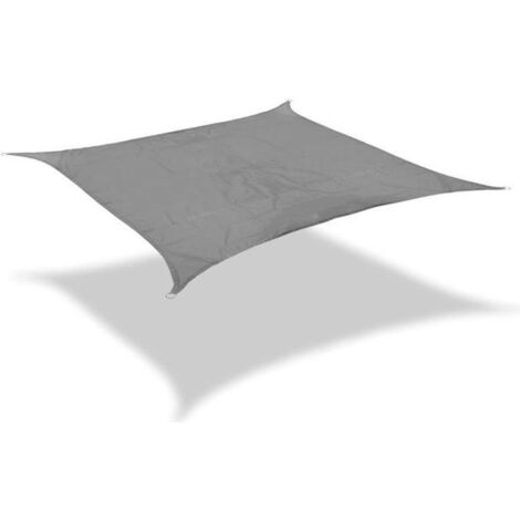 Voile d\'Ombrage Rectangle TEMPSA - 3x4m - Gris - Étanche et Anti-UV