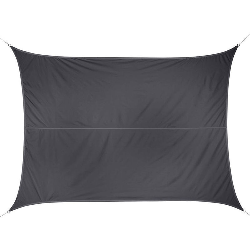 Hesperide - Voile d'ombrage rectangulaire 2 x 3 m Curacao - Gris