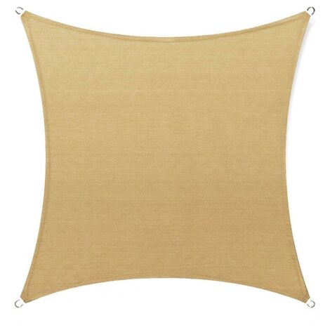Voile d'ombrage rectangulaire 2x2m en polyéthylène – Protection UV jusqu'à 95% – Pour patios, jardins, terrasses et balcons
