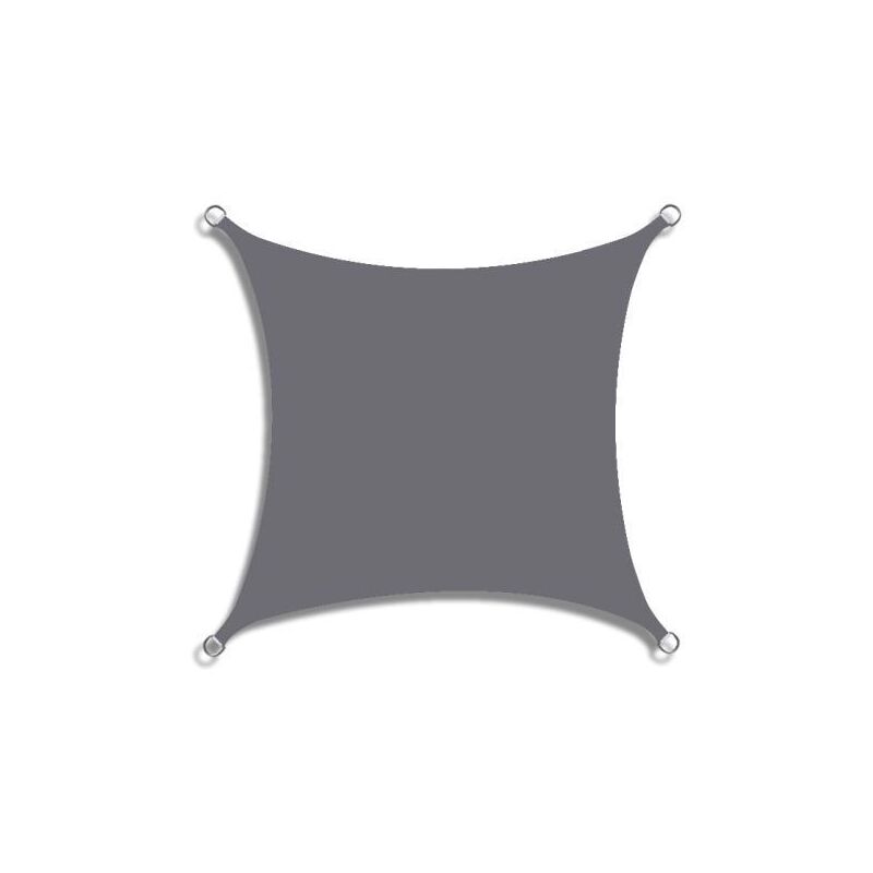 Start - Voile d'ombrage Rectangulaire 2x2x2m Imperméable Anti uv pour Jardin Terrasse Balcon, Gris
