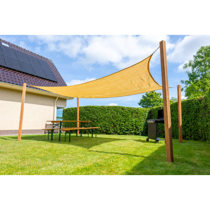 Wovar - Voile d'ombrage rectangulaire 3 x 5 m- 320gr/m2 - Sable - Par