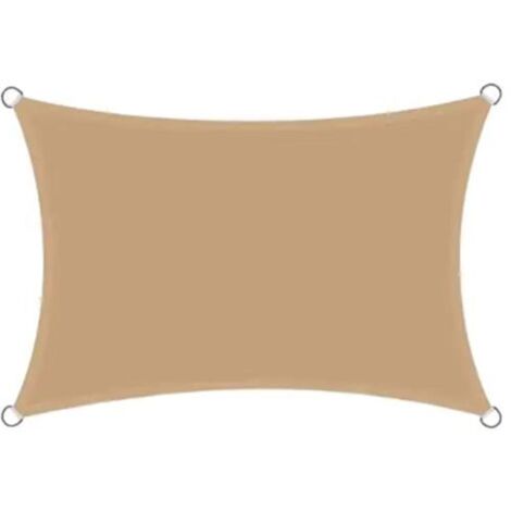 Voile d'ombrage rectangulaire 4 x 5 m, imperméable, protection UV, coupe-vent, pour patio, jardin, terrasse