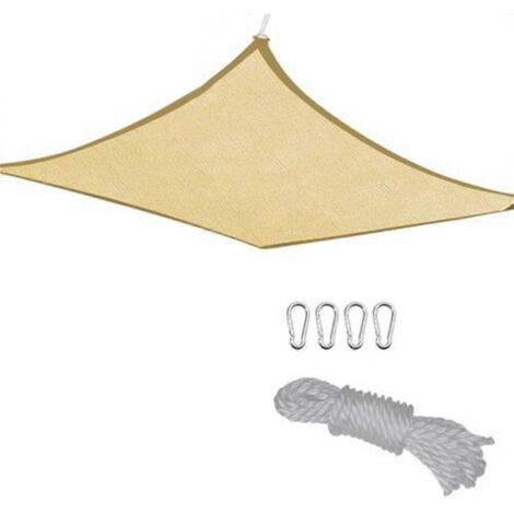 Voile d'ombrage rectangulaire carrée de 2 x 3 mètres pour fenêtre extérieure
