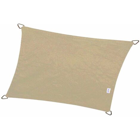 Voile d'ombrage rectangulaire Coolfit 4 x 3 m Sable