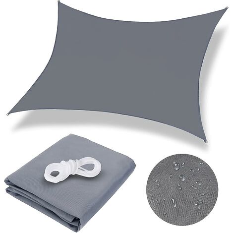 Voile d'Ombrage Rectangulaire CREA, Voile d'Ombrage 2 X 2m Etanche
