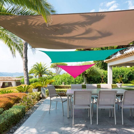 Voile D'ombrage 1.4 X 1.4 M 95% Résistant Aux UV, Respirant Filet D'ombrage Protection Solaire Avec Oeillets, Cordons Pour Terrasse Jardin Extérieur, Gris