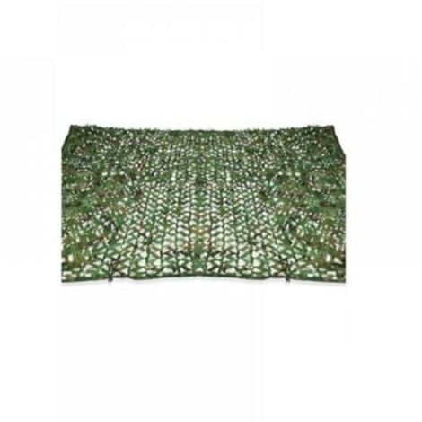 Voile d'ombrage rectangulaire design camouflage parasol 3x4m maille verte