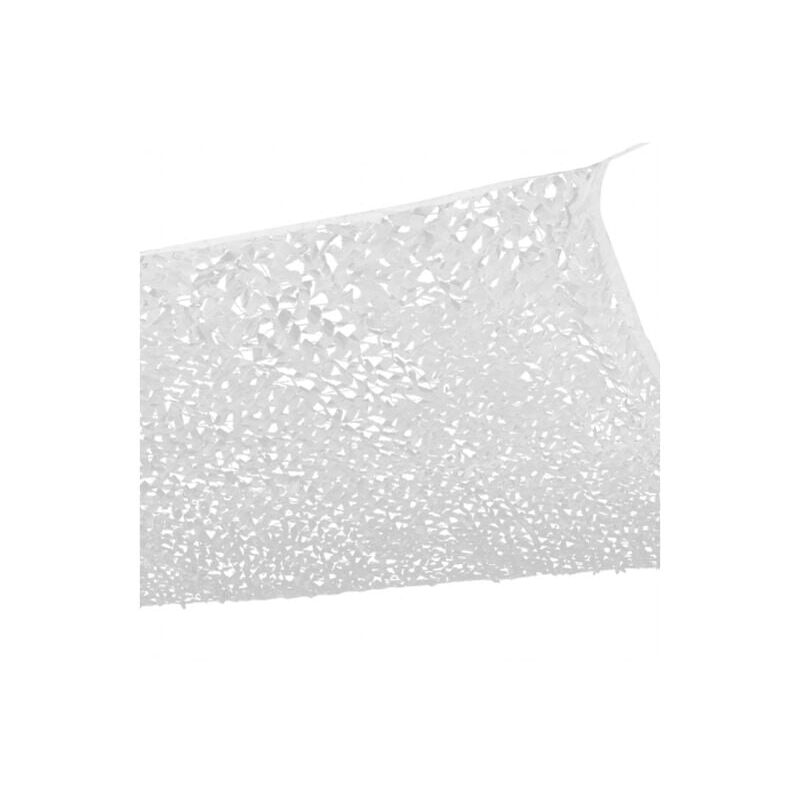 Voile d'ombrage rectangulaire design ombrière camouflage 3x4 M blanc