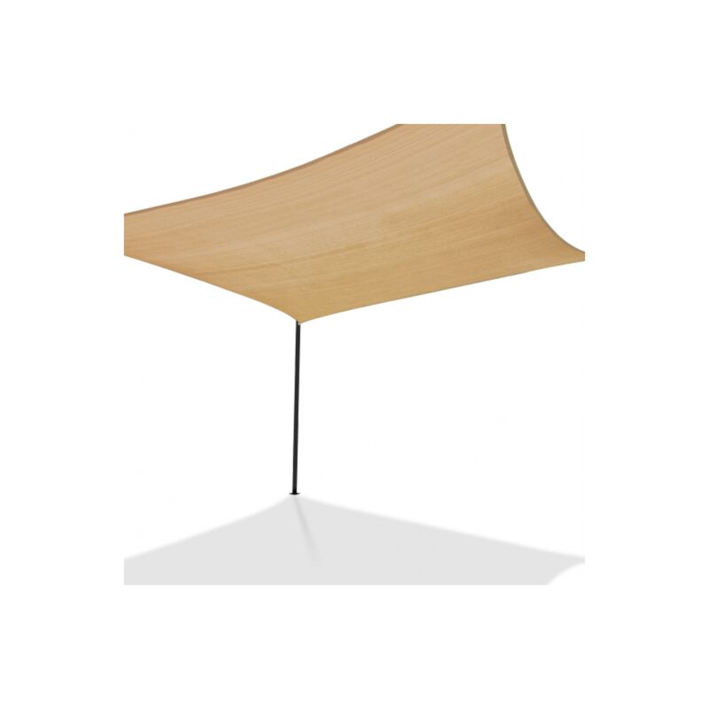 Voile d'ombrage rectangulaire 4x6 m sable