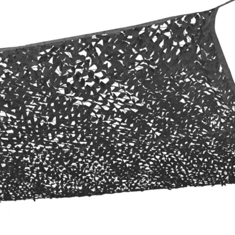 Voile d'ombrage rectangulaire design ombrière camouflage 3x4 m gris