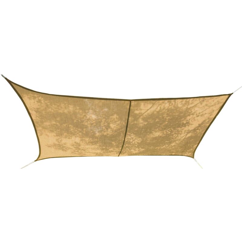 Jardiline - Voile d'ombrage rectangulaire en jute (Lot de 2)