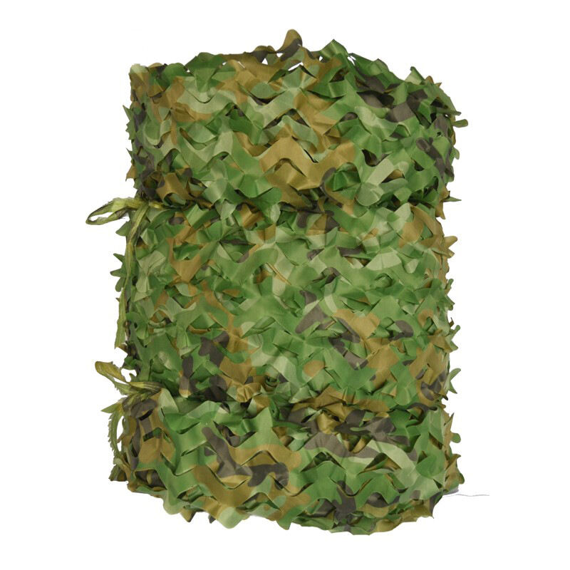 Linghhang - Voile d'ombrage rectangulaire en maille de camouflage verte, 3x4m, design camouflage
