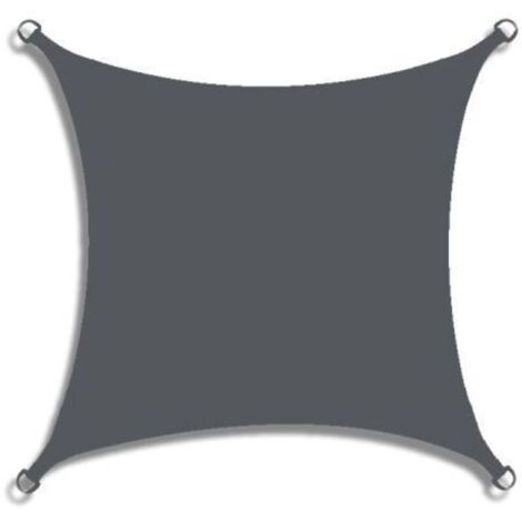 Voile d'Ombrage Rectangulaire Imperméable, Polyester Oxford Protection UV 95 %, Indéchirable, Protection Solaire d'Extérieur pour Jardin, Balcon, Terrasse, Patio, Camping（gris foncé，2x4m）