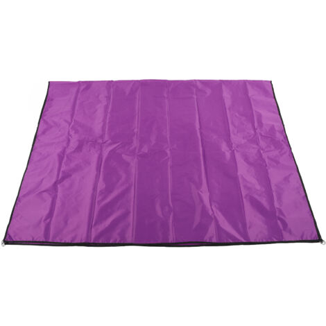 Voile d'ombrage rectangulaire pliable pour piscine et jardin, protection UV, couleur violette