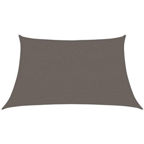 Voile d'ombrage Toile d'ombrage  160 g/m² Anthracite 3/4x2 m PEHD 39275