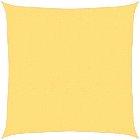 Voile d'ombrage Toile d'ombrage  160 g/m² Beige 4x4 m PEHD 87380