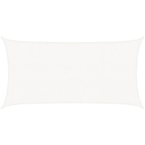 Voile d'ombrage Toile d'ombrage  160 g/m² Blanc 2,5x4,5 m PEHD 85665