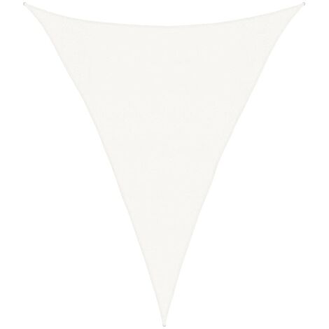 Voile d'ombrage Toile d'ombrage  160 g/m² Blanc 3x4x4 m PEHD 51384