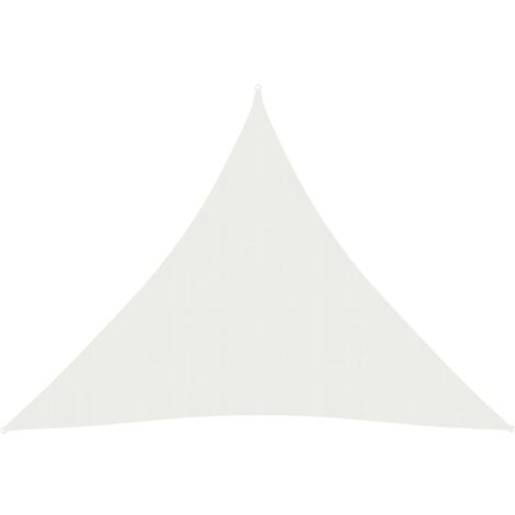 Voile d'ombrage Toile d'ombrage  160 g/m² Blanc 4,5x4,5x4,5 m PEHD 15403