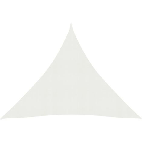 Voile d'ombrage Toile d'ombrage  160 g/m² Blanc 4x4x4 m PEHD 14931