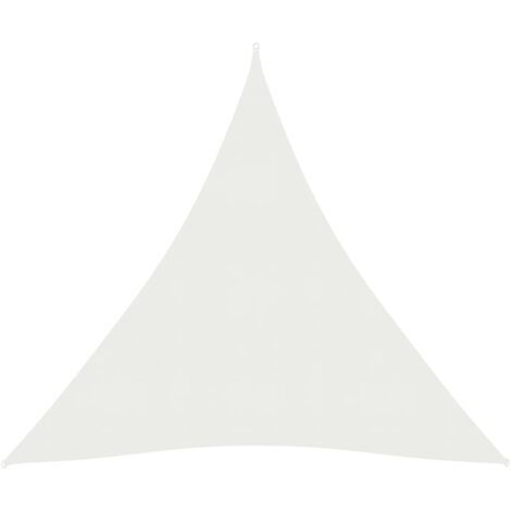 Voile d'ombrage Toile d'ombrage  160 g/m² Blanc 5x7x7 m PEHD 79404