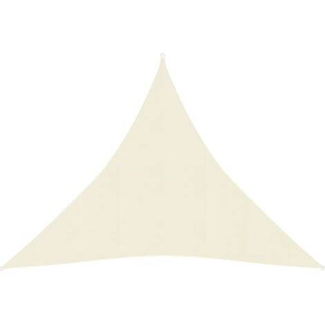 Voile d'ombrage Toile d'ombrage  160 g/m² Crème 4x4x4 m PEHD 37553
