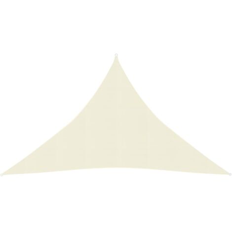 Voile d'ombrage Toile d'ombrage  160 g/m² Crème 4x4x5,8 m PEHD 35865