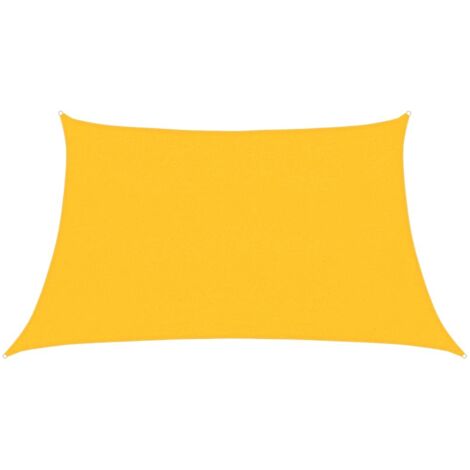 Voile d'ombrage Toile d'ombrage  160 g/m² Jaune 3/4x2 m PEHD 35737