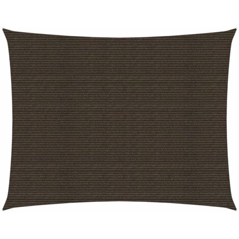 Voile d'ombrage Toile d'ombrage  160 g/m² Marron 2,5x4,5 m PEHD 75524