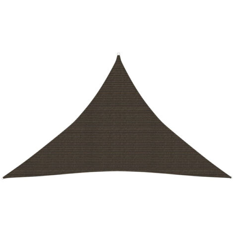 Voile d'ombrage Toile d'ombrage  160 g/m² Marron 3,5x3,5x4,9 m PEHD 75446