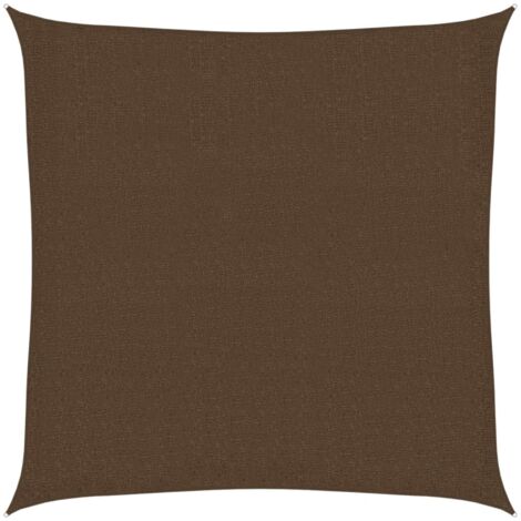 Voile d'ombrage Toile d'ombrage 160 g/m² Marron 3x3 m PEHD 63008