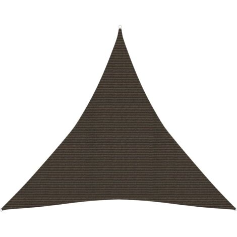 Voile d'ombrage Toile d'ombrage 160 g/m² Marron 6x6x6 m PEHD 30544