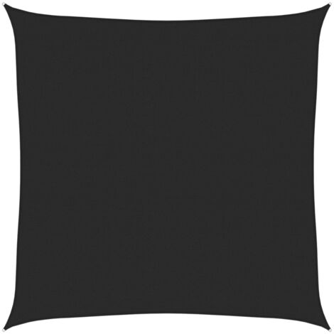 Voile d'ombrage Toile d'ombrage  160 g/m² Noir 4,5x4,5 m PEHD 52954