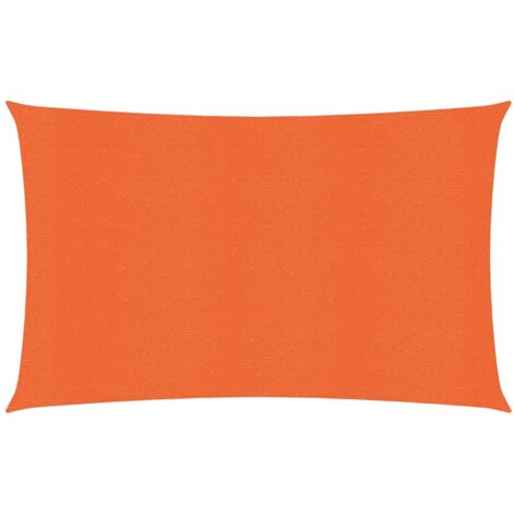 Voile d'ombrage Toile d'ombrage  160 g/m² Orange 2,5x4,5 m PEHD 39671