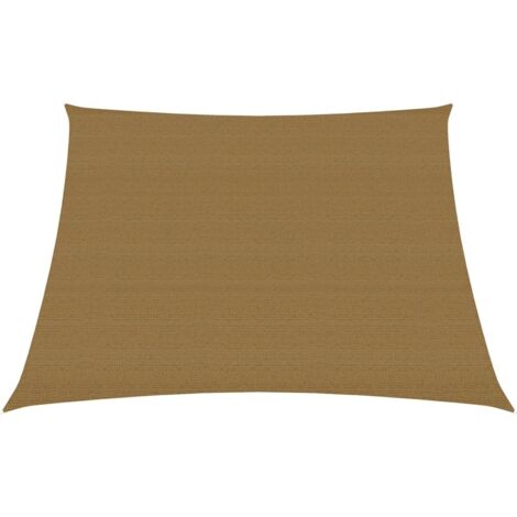 Voile d'ombrage Toile d'ombrage 160 g/m² Taupe 3/4x2 m PEHD 80976