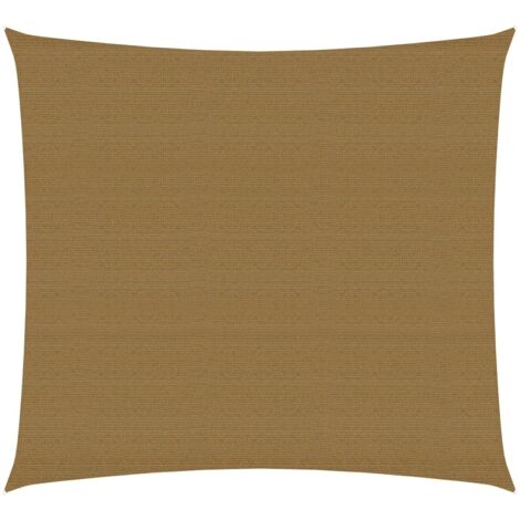 Voile d'ombrage Toile d'ombrage 160 g/m² Taupe 3,6x3,6 m PEHD 14494